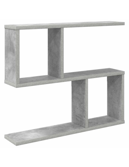 Scaffale da parete Grigio Cemento 60 x 12 x 50,5 cm