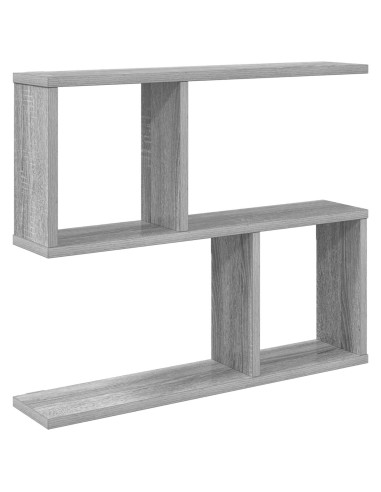 Scaffale da parete Sonoma grigio 60 x 12 x 50,5 cm