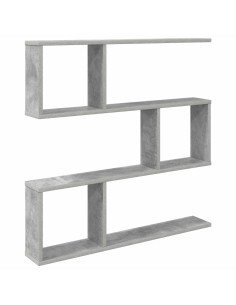 Scaffale da parete Grigio Cemento 80 x 12 x 79,5 cm