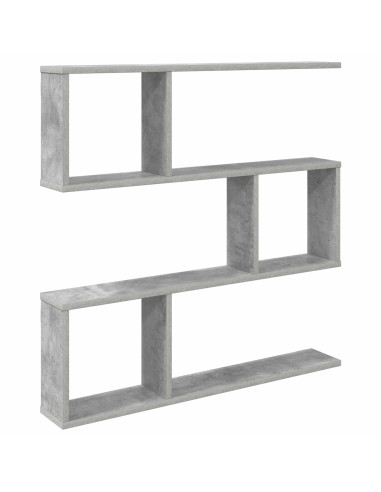 Scaffale da parete Grigio Cemento 80 x 12 x 79,5 cm