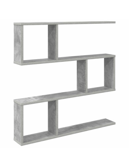 Scaffale da parete Grigio Cemento 80 x 12 x 79,5 cm