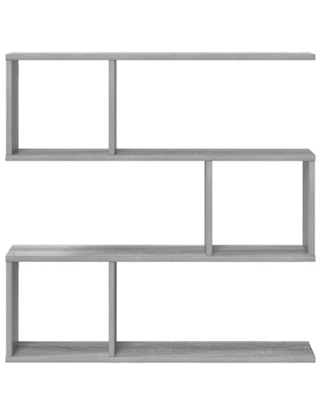Scaffale da parete Sonoma grigio 80 x 12 x 79,5 cm