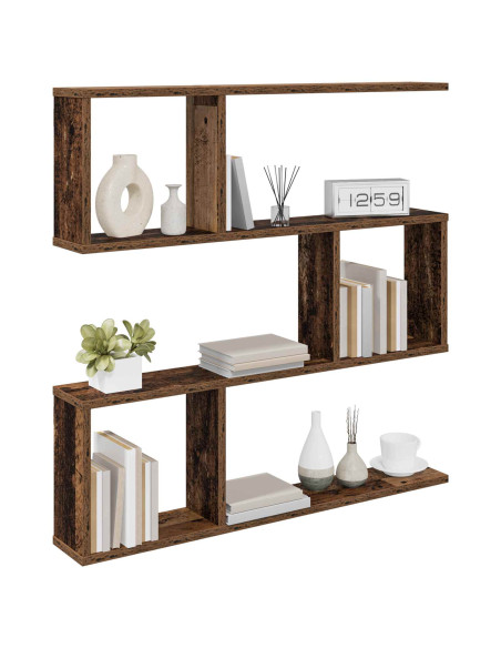 Scaffale da parete Legno antico 80 x 12 x 79,5 cm