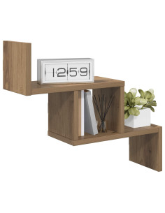 Scaffale da parete Rovere Artigianale 48 x 15 x 42 cm 2