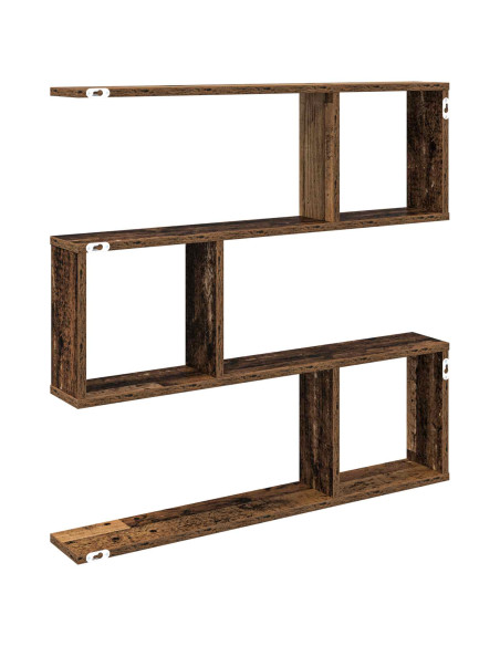 Scaffale da parete Legno antico 80 x 12 x 79,5 cm