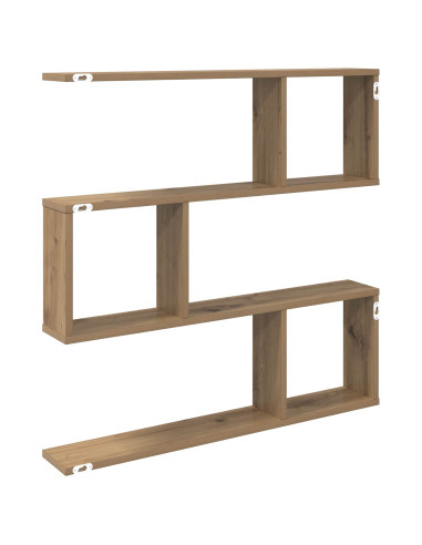 Scaffale da parete Rovere Artigianale 80 x 12 x 79,5 cm