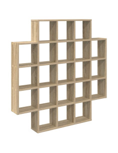 Scaffale da parete Rovere Sonoma 100 x 13 x 100 cm 2