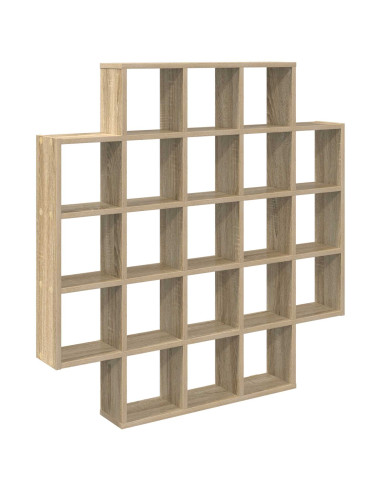 Scaffale da parete Rovere Sonoma 100 x 13 x 100 cm