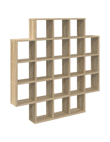 Scaffale da parete Rovere Sonoma 100 x 13 x 100 cm