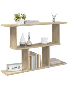 Scaffale da parete Rovere Sonoma 80 x 15 x 50,5 cm 2