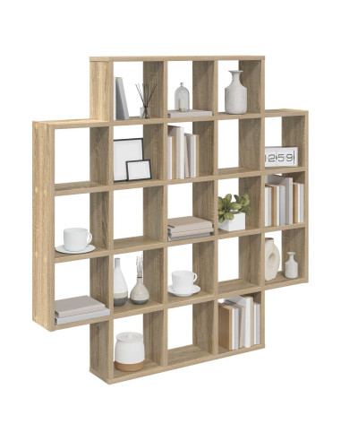 Scaffale da parete Rovere Sonoma 100 x 13 x 100 cm