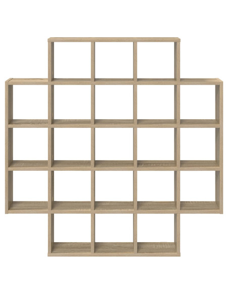 Scaffale da parete Rovere Sonoma 100 x 13 x 100 cm