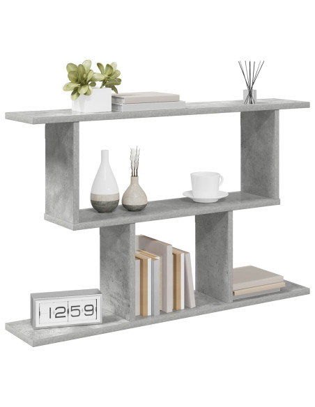 Scaffale da parete Grigio Cemento 80 x 15 x 50,5 cm