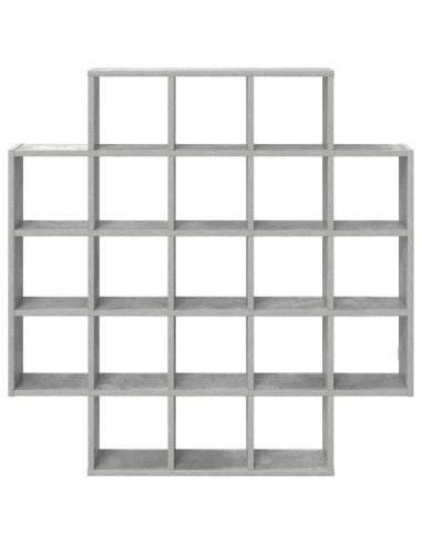 Scaffale da parete Grigio Cemento 100 x 13 x 100 cm