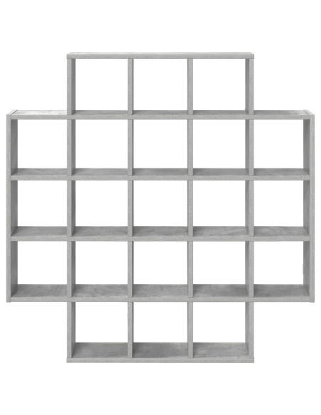 Scaffale da parete Grigio Cemento 100 x 13 x 100 cm