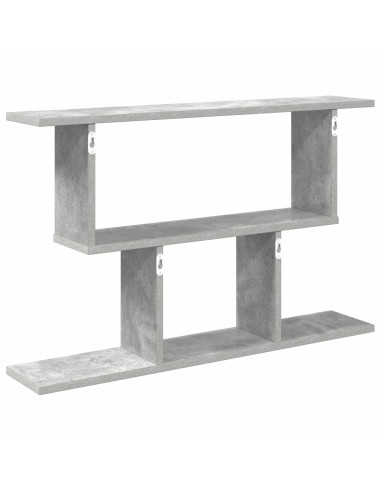 Scaffale da parete Grigio Cemento 80 x 15 x 50,5 cm
