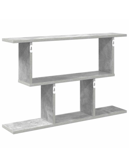 Scaffale da parete Grigio Cemento 80 x 15 x 50,5 cm