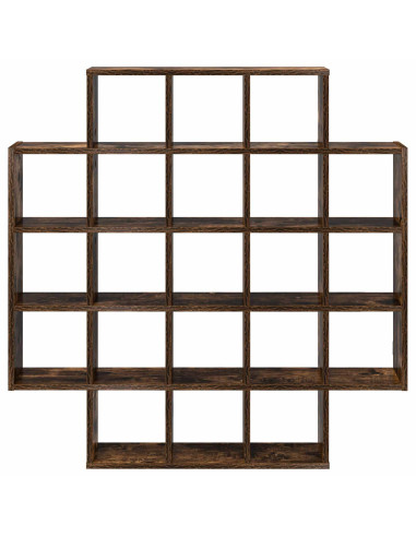 Scaffale da parete Rovere Fumo 100 x 13 x 100 cm
