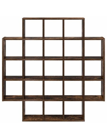 Scaffale da parete Rovere Fumo 100 x 13 x 100 cm