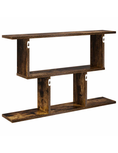 Scaffale da parete Rovere Fumo 80 x 15 x 50,5 cm