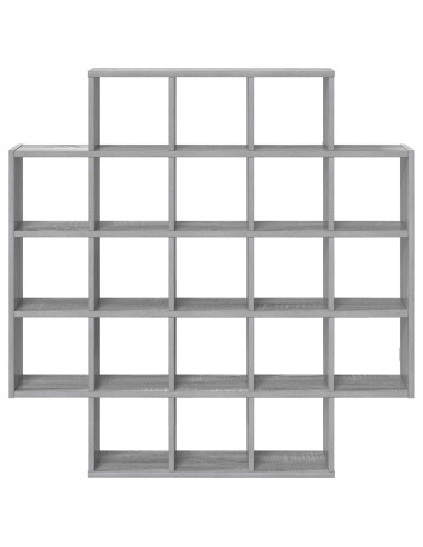 Scaffale da parete Sonoma grigio 100 x 13 x 100 cm