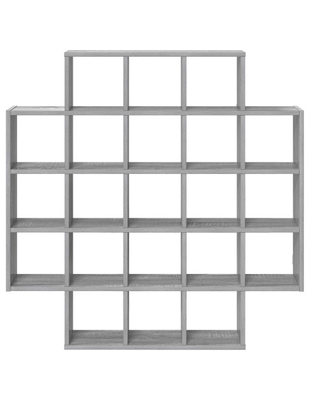 Scaffale da parete Sonoma grigio 100 x 13 x 100 cm