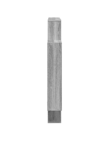 Scaffale da parete Sonoma grigio 100 x 13 x 100 cm