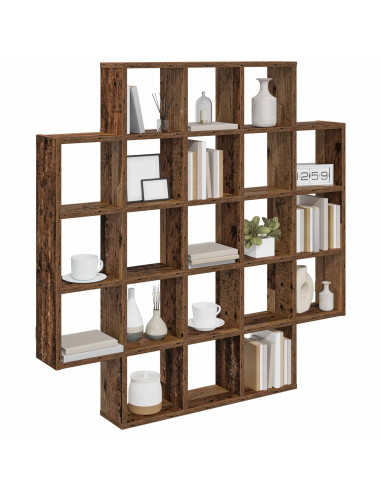 Scaffale da parete Legno antico 100 x 13 x 100 cm