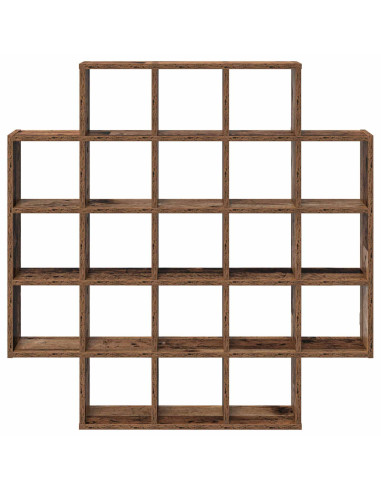 Scaffale da parete Legno antico 100 x 13 x 100 cm