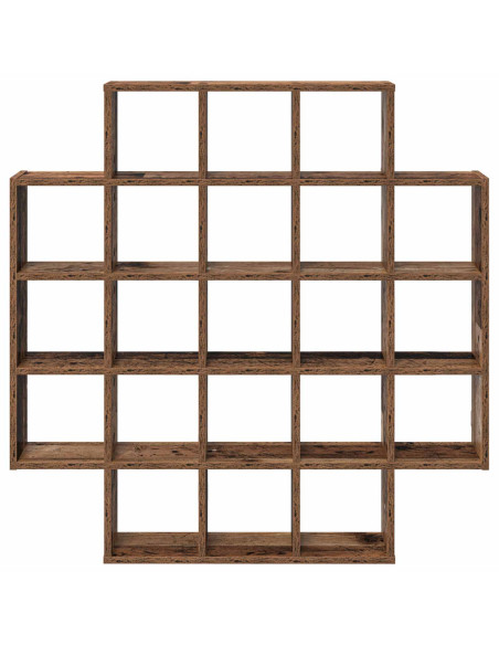 Scaffale da parete Legno antico 100 x 13 x 100 cm