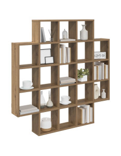 Scaffale da parete Rovere Artigianale 100 x 13 x 100 cm 2