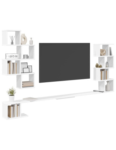 Mensola per TV da muro Bianco 180 x 15 x 94 cm