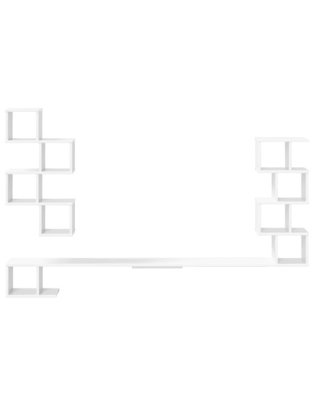 Mensola per TV da muro Bianco 180 x 15 x 94 cm