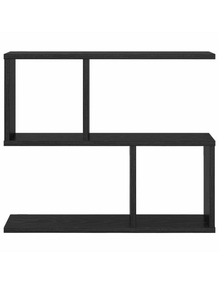 Scaffale da parete Rovere Nero 60 x 12 x 50,5 cm