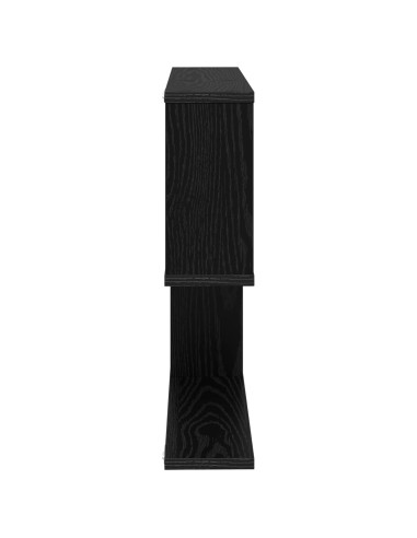 Scaffale da parete Rovere Nero 60 x 12 x 50,5 cm
