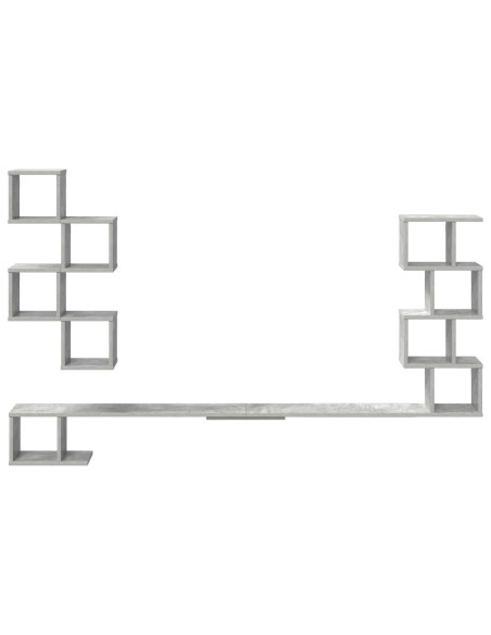 Mensola per TV da muro Grigio Cemento 180 x 15 x 94 cm