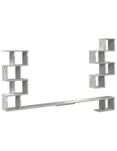 Mensola per TV da muro Grigio Cemento 180 x 15 x 94 cm