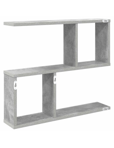 Scaffale da parete Grigio Cemento 60 x 12 x 50,5 cm