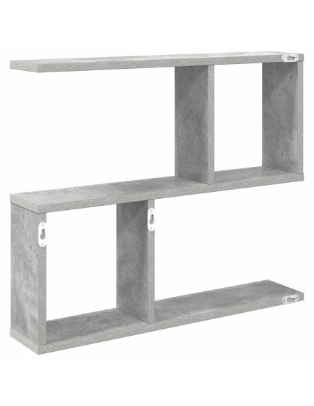 Scaffale da parete Grigio Cemento 60 x 12 x 50,5 cm