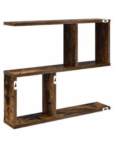 Scaffale da parete Rovere Fumo 60 x 12 x 50,5 cm
