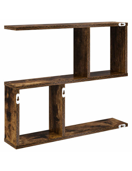 Scaffale da parete Rovere Fumo 60 x 12 x 50,5 cm