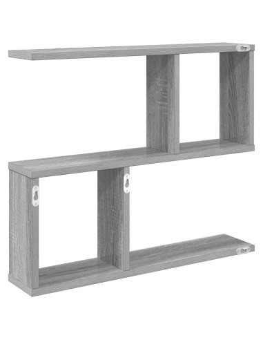 Scaffale da parete Sonoma grigio 60 x 12 x 50,5 cm