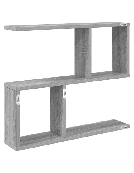 Scaffale da parete Sonoma grigio 60 x 12 x 50,5 cm