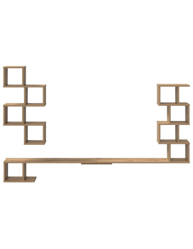 Mensola per TV da muro Rovere Artigianale 180 x 15 x 94 cm