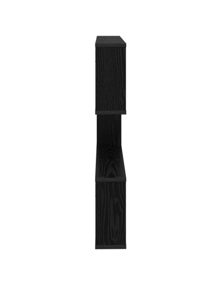 Scaffale da parete Rovere Nero 80 x 12 x 79,5 cm