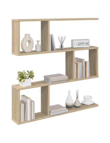 Scaffale da parete Rovere Sonoma 80 x 12 x 79,5 cm