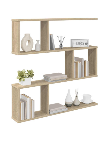 Scaffale da parete Rovere Sonoma 80 x 12 x 79,5 cm
