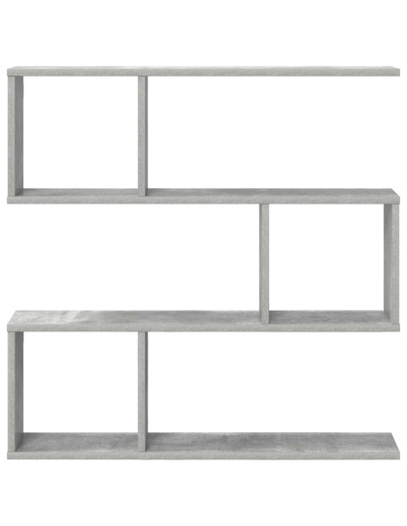 Scaffale da parete Grigio Cemento 80 x 12 x 79,5 cm