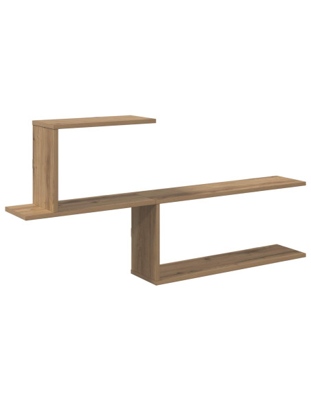 Scaffale da parete Rovere Artigianale 122 x 18 x 60 cm