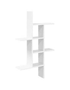 Scaffale da parete Bianco 61 x 15 x 102 cm Legno ingegnerizzato